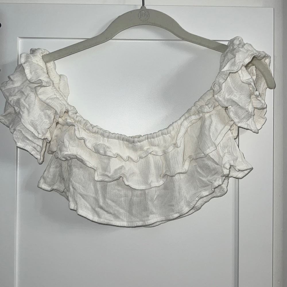 Blue Life - Off the Shoulder ruffle top